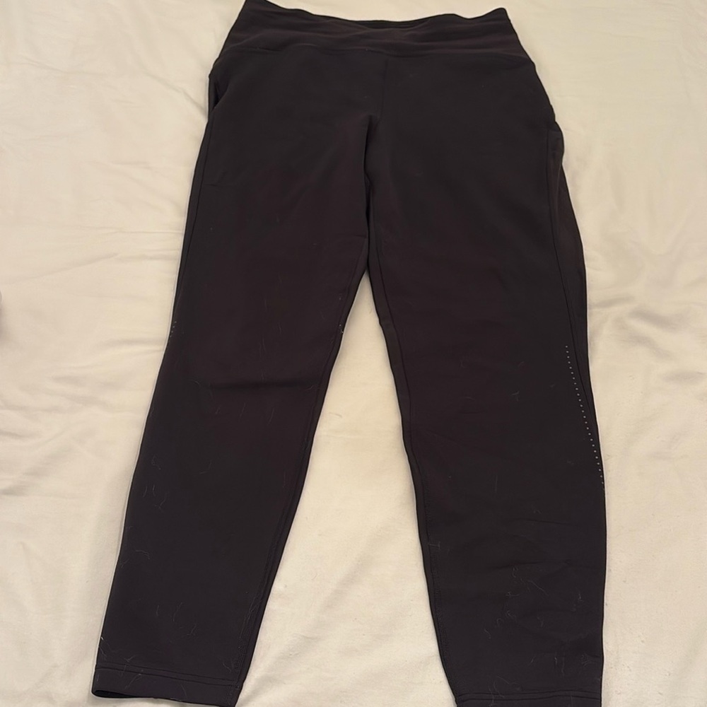 LULU LEMON fleece lined pants, size 10